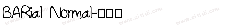 BARial Normal字体转换